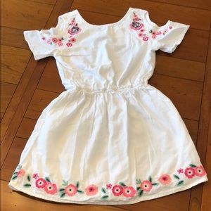 Abercrombie Kids White Embroidered Dress